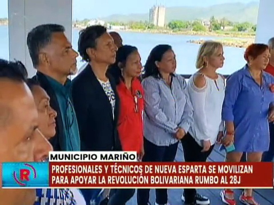 Movimiento de Profesionales y Técnicos de Nueva Esparta desplegados en apoyo al Pdte. Nicolás Maduro