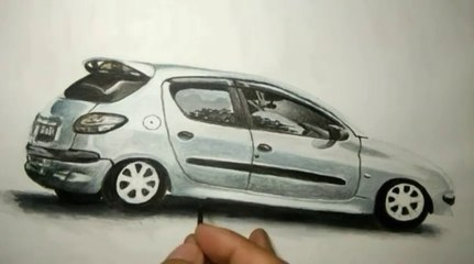 Cara melukis mobil / how to paint a car