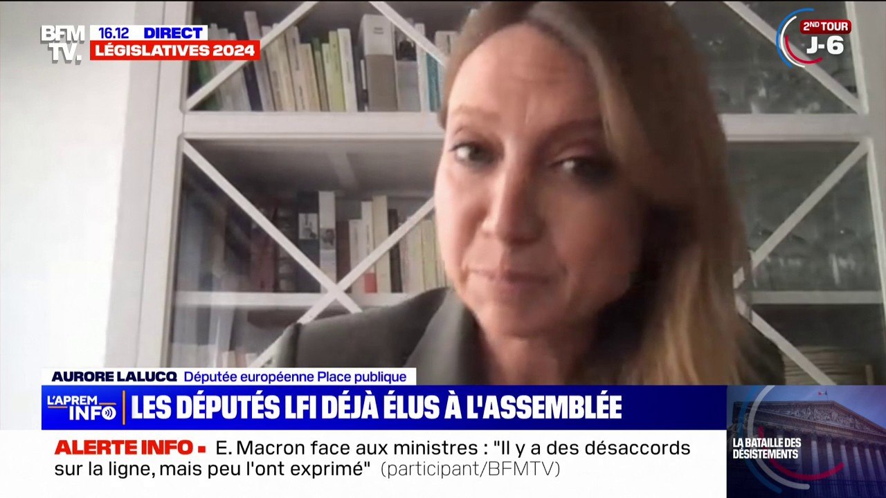 Législatives: Aurore Lalucq (Place Publique) dénonce une position "irresponsable" du camp présidentiel et appelle les candidats de la majorité sortante à se désister lorsqu'ils sont en troisième position