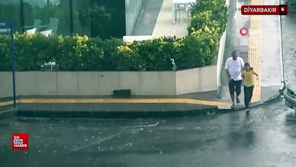 Diyarbakır’da sağanak yağış ve kuvvetli fırtına