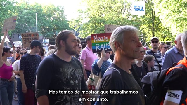 Milhares protestam contra convenção do partido Alternativa para a Alemanha