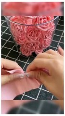 Beautiful flower making with paper | Easy paper craft