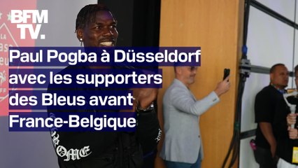 Euro 2024: Paul Pogba à Düsseldorf avec les supporters des Bleus avant France-Belgique