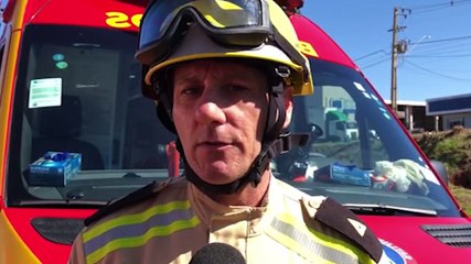 Download Video: Além da criança morta, outras quatro pessoas estão em estado gravíssimo, afirma Corpo de Bombeiros