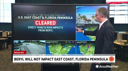 Breaking! Beryl will not impact East Coast or Florida