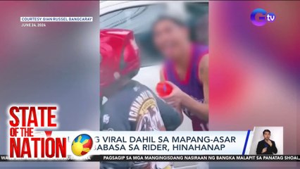 Lalaking viral dahil sa mapang-asar na pambabasa sa rider, hinahanap | SONA