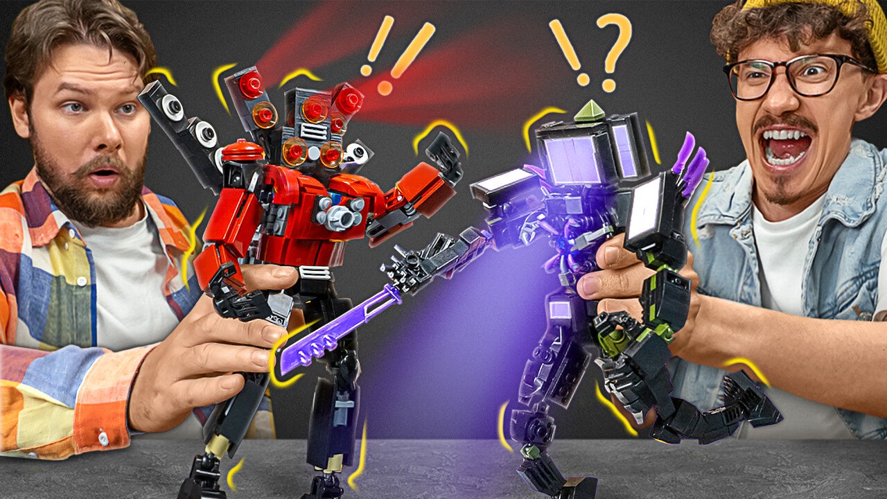 We Made 3 Greatest Skibidi Titans Ever: Lego Titans Speakerman, Upgraded Cameraman and TV Man!