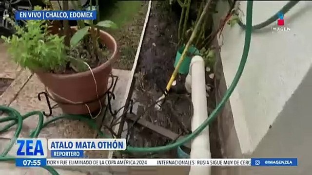 Lluvias en Chalco, Estado de México, dejan bajo el agua viviendas