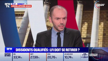 Download Video: Législatives: arrivée 3e après Gérald Darmanin et le RN, la candidate NFP Leslie Mortreux se retire au second tour