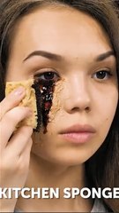 IDÉES DE MAQUILLAGE AMUSANTES ET EFFRAYANTES !  #shorts #tutorial