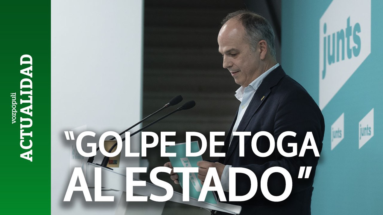 Turull (Junts): Puigdemont mantendrá sus compromisos pese al "golpe de toga al Estado" del TS