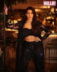 Stunning Nora Fatehi Dazzles in Elegant Black Dress ✨