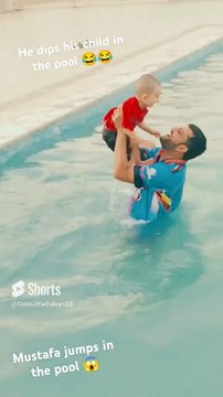 ye kya ho gya pool me #preciousmoments #cutebabies #tranding #cute #viral#viralshort #viralvideo