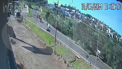 Vídeo mostra acidente que matou criança e deixou 5 feridos no PR