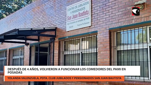 Después de 4 años, volvieron a funcionar los comedores del PAMI en Posadas