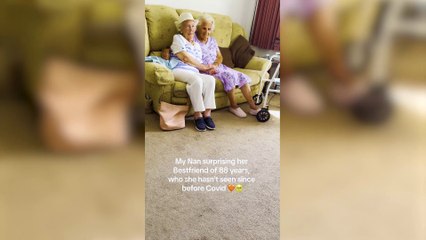Friends of 88 years reunite after six years apart