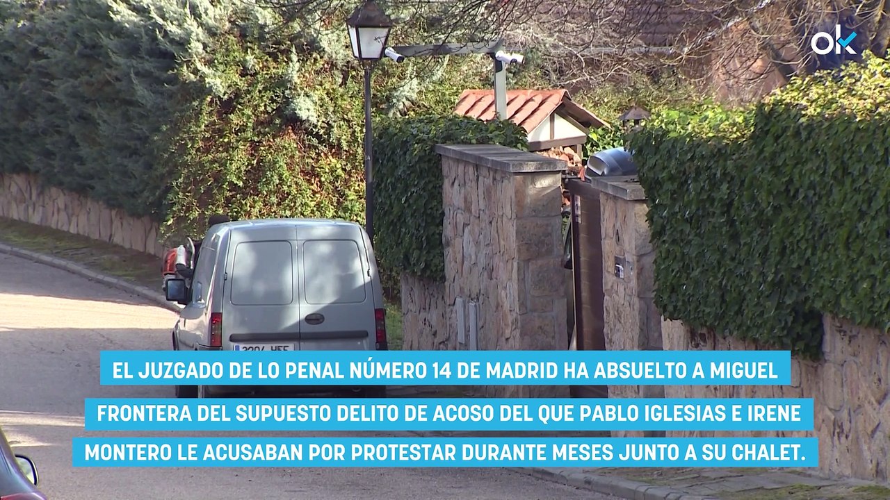 Varapalo a Iglesias y Montero absuelto de acoso el líder de las protestas ante su casoplón