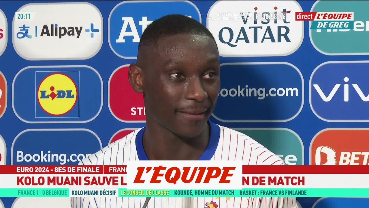 Kolo Muani : « On peut souffler » - Foot - Euro 2024 - Bleus