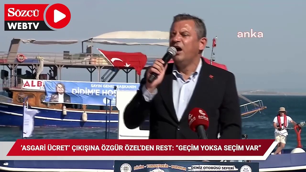 Bakan Şimşek’in ‘asgari ücret’ çıkışına Özgür Özel’den rest: "Geçim yoksa seçim var"