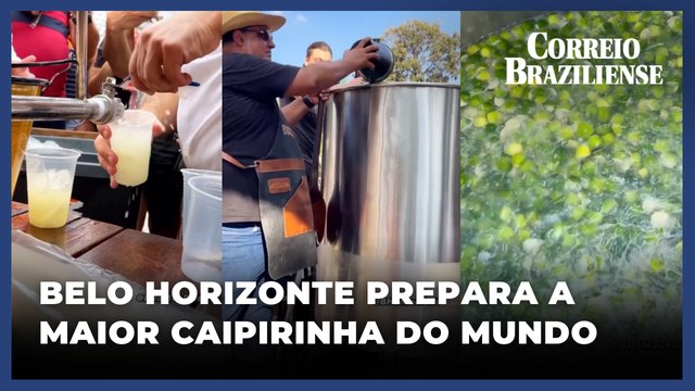 A MAIOR CAIPIRINHA DO MUNDO: RECORDE É BATIDO EM FESTIVAL NO SANTA TEREZA
