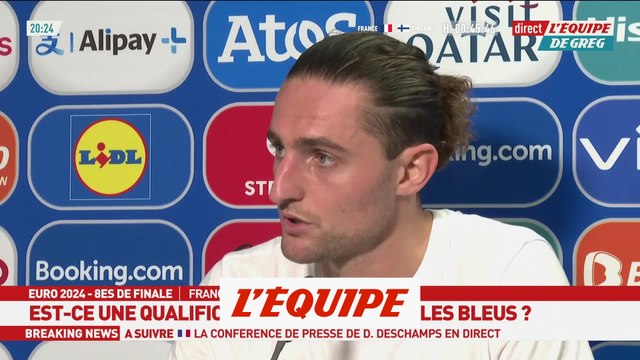 Rabiot sur le carton jaune qui le prive du quart de finale : «Je suis dégoûté» - Foot - Euro - Bleus
