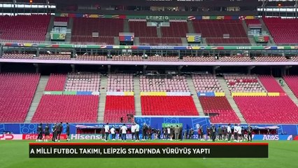 A Milli Futbol Takımı, Leipzig Stadı'nda yürüyüş yaptı