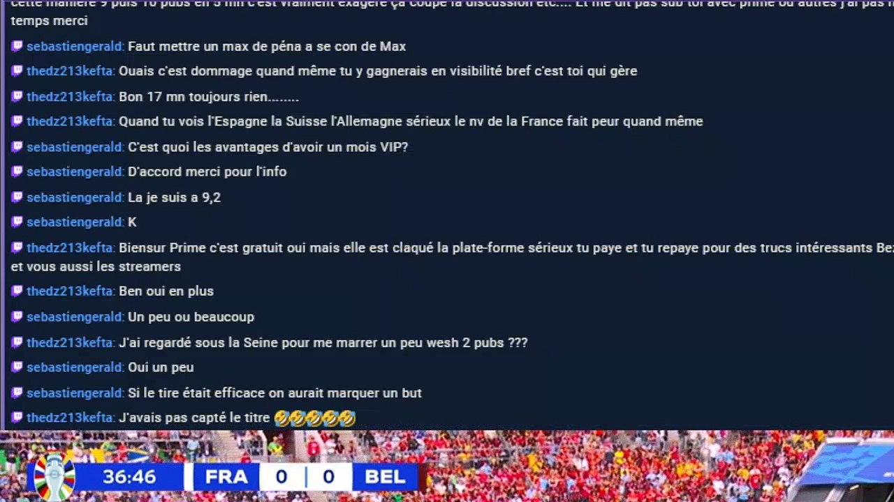 Football | Euro 2024 : mon react France - Belgique sur Twitch