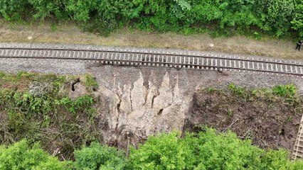 Ulewa uszkodziła tory w Gorzuchowie – utrudnienia na trasie Grudziądz-Toruń 🚧