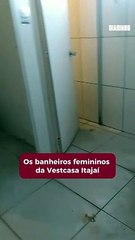 Banheiros da Vestcasa estão estragados, reclamam clientes