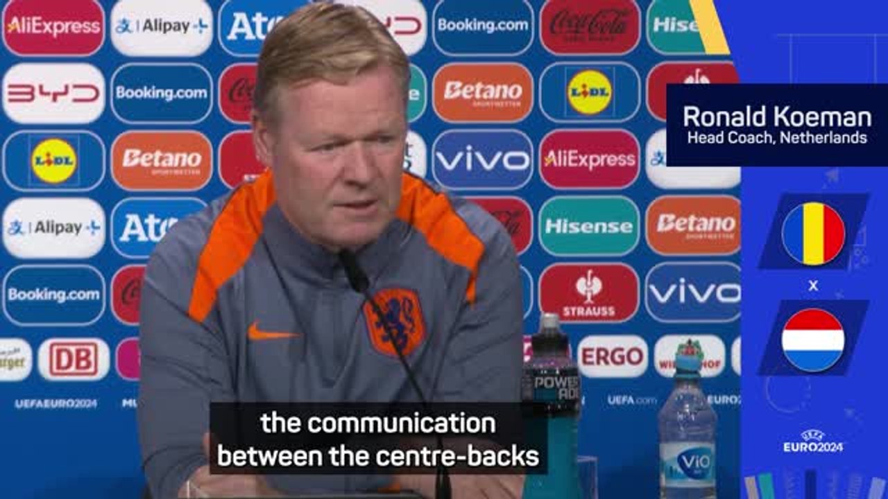 I held 'hard words' with Van Dijk - Koeman