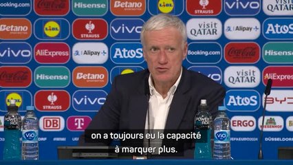 Bleus - Deschamps : "Le manque d’efficacité ? Il ne faut pas que ça devienne un blocage psychologique”