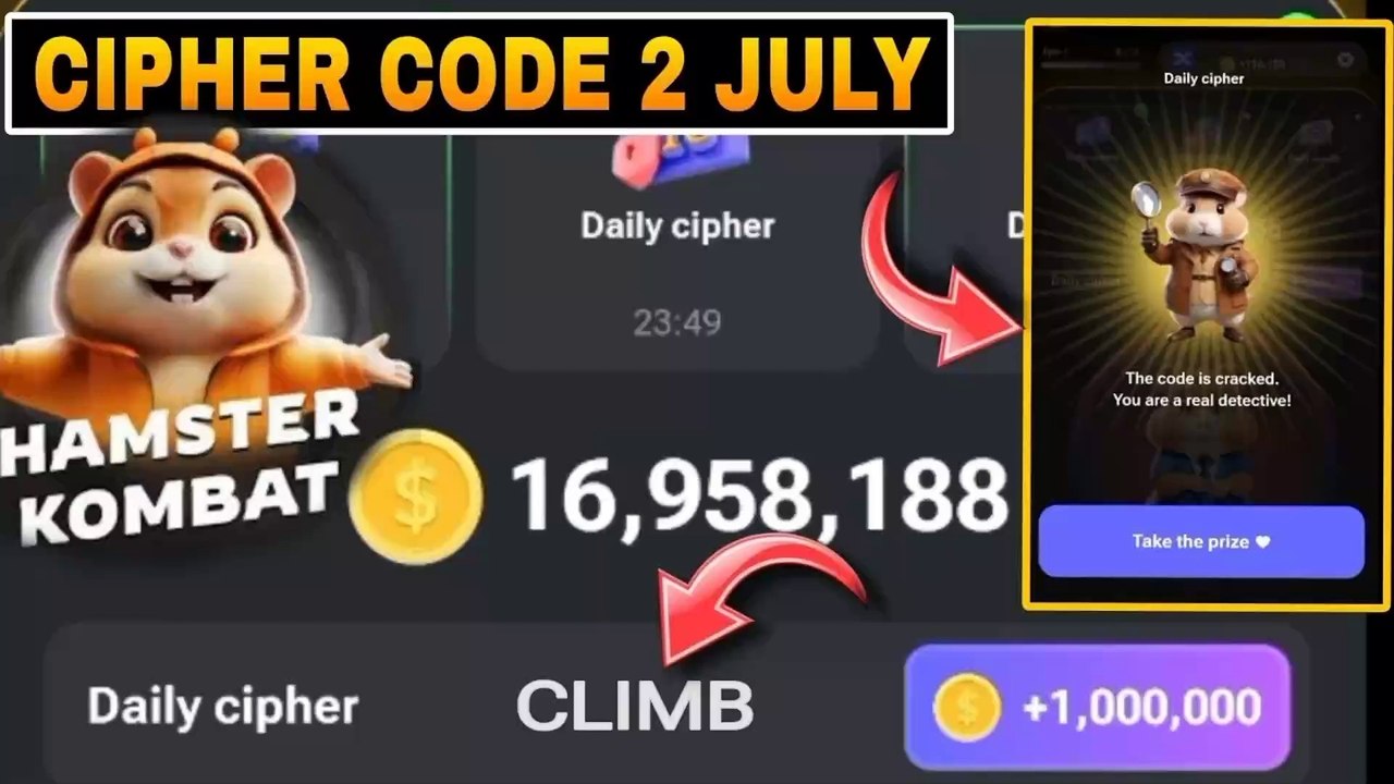 Hamster Kombat Daily Cipher Code 2 July 2024 New Cipher Code Today