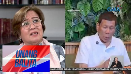Dating Sen. de Lima sa payo ni FPRRD na huwag nang magsimula ng gulo – "No comment" | Unang Balita