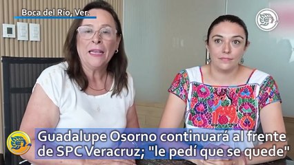 Guadalupe Osorno continuará al frente de SPC Veracruz; "le pedí que se quede": Rocío Nahle