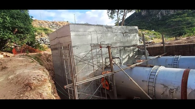 novas comportas no açude da transposição do rio são Francisco