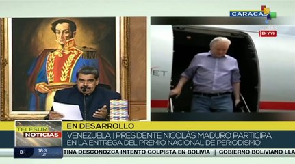 Pdte. Maduro otorga el premio especial Simón Bolívar 2024 a Julian Assange