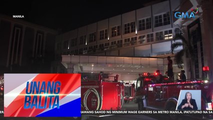 Bahagi ng UST Hospital, nasunog; mga pasyente, nahirapan sa paglikas | Unang Balita