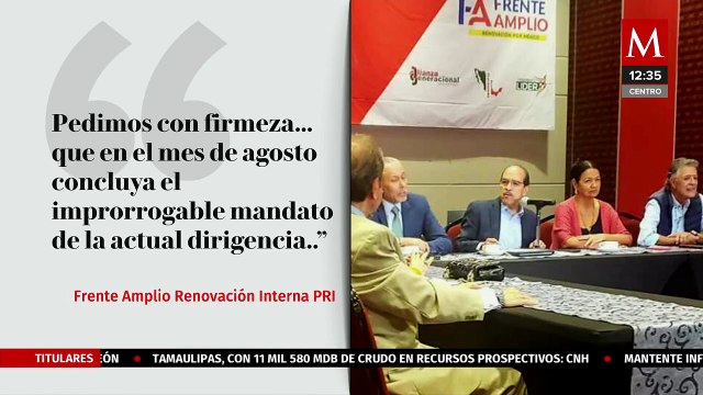 Militantes del PRI piden detener reelección de 'Alito' Moreno