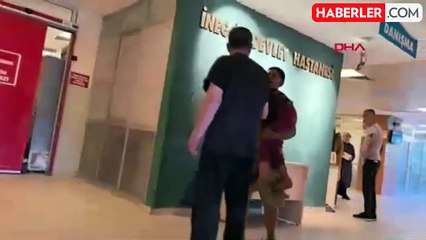 İnegöl'de Tarlada Düşen Çocuğun Göğsüne Bıçak Saplandı