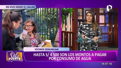 Callao: vecinos denuncian que pagan cuantiosas sumas de dinero en sus recibos de agua