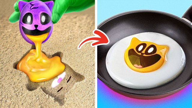 DIY CatMap Egg *My Cat Testing Cool Kitchen Gadgets And Crafts*