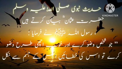 Wudhu say gunahon ka dhulna