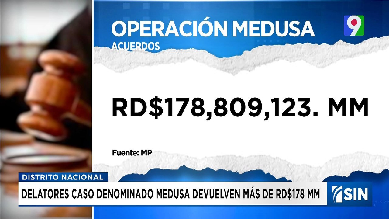 Devolverán más de RD$178 MM implicados Medusa tras acuerdo | Emisión Estelar SIN con Alicia Ortega