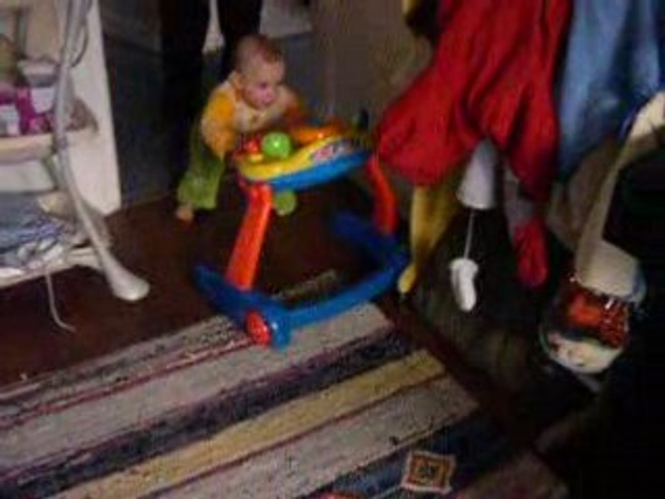 Romain et son trotteur