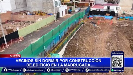 Surco: multan a constructora por realizar trabajos sin permisos durante la madrugada