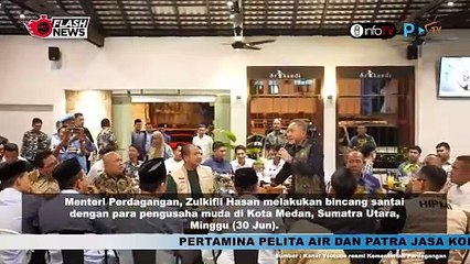 MENDAG ZULKIFLI HASAN BINCANG SANTAI BERSAMA PENGUSAHA MUDA DI KOTA MEDAN