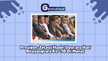 Presiden Jokowi Hadiri Upacara Hari Bhayangkara ke-78 di Monas