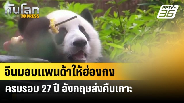 จีนมอบแพนด้าเป็นของขวัญให้ฮ่องกง ครบรอบ 27 ปี อังกฤษส่งคืนเกาะ| ทันโลก EXPRESS | 2 ก.ค. 67