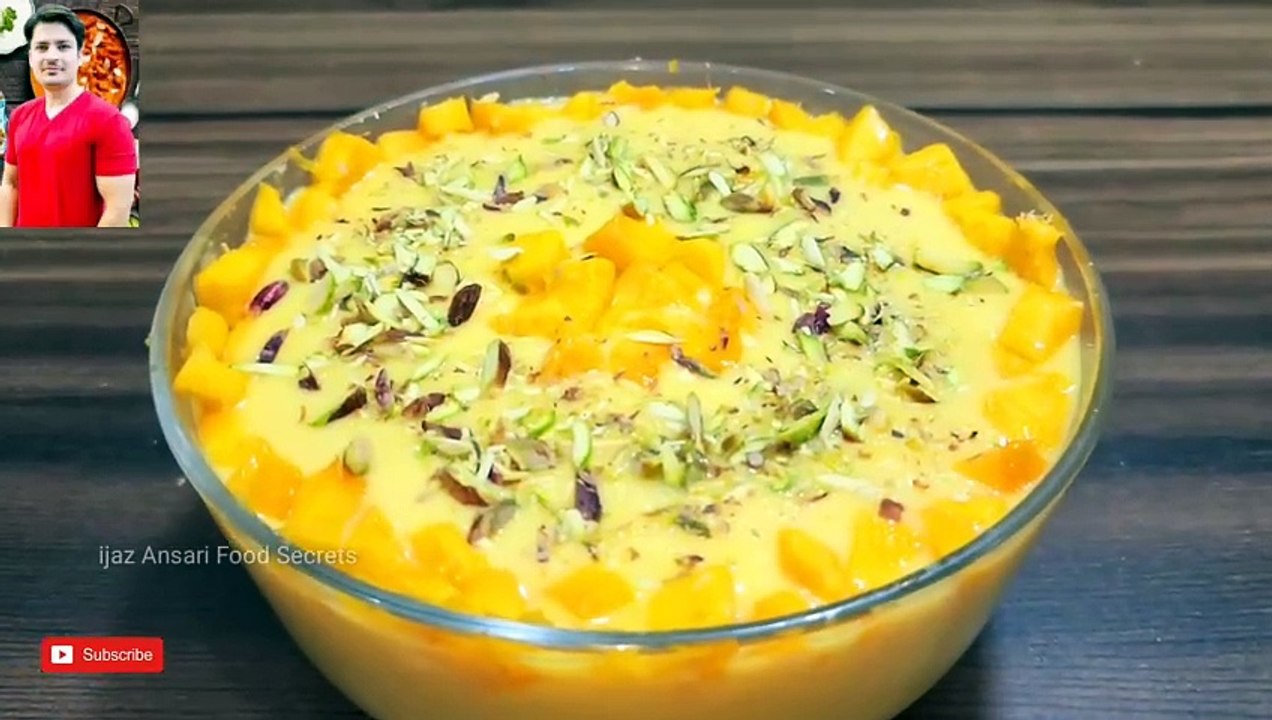 Easy Mango Dessert Recipe By ijaz Ansari _ No Bake Dessert Recipe