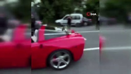 Düğün konvoyunda drift pahalıya patladı